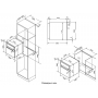 Газовый духовой шкаф Korting OGG 541 CFX серебристый