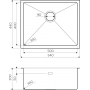 Металлическая мойка Omoikiri Taki 54-U/IF-GM