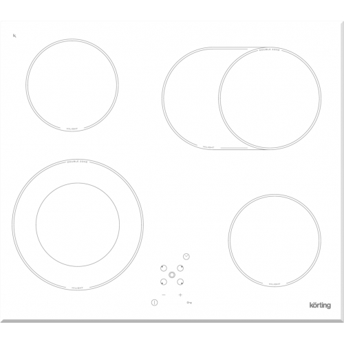 Электрическая варочная панель Korting HK 62051 BW