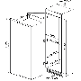 Встраиваемый белый однодверный холодильник Smeg S7323LFLD2P1, 323 л, ширина 54 см, высота 177 см