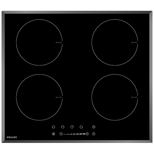 Индукционная варочная панель Graude IK 60.1 F стеклокерамика, 4 конфорки, мощность 7 Квт, 59 см