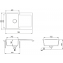Гранитная мойка Teka Clivo 45 B-TQ (40148002)