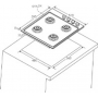 Газовая варочная панель Candy CHG6LX