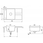 Гранитная мойка Teka Estela 50 B-TQ (40148084)