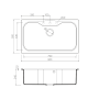 Гранитная мойка Omoikiri Maru 86-PL
