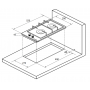Газовая варочная поверхность Kuppersberg FBG 36 X домино, 29 см, нержавейка, 2 конфорочная