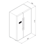 Холодильник side by side Graude SBS 180.0 E