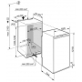 Встраиваемый высокий холодильник Liebherr IK 2320-20 001, глубина 55 см, объем 299 л, ширина 56 см