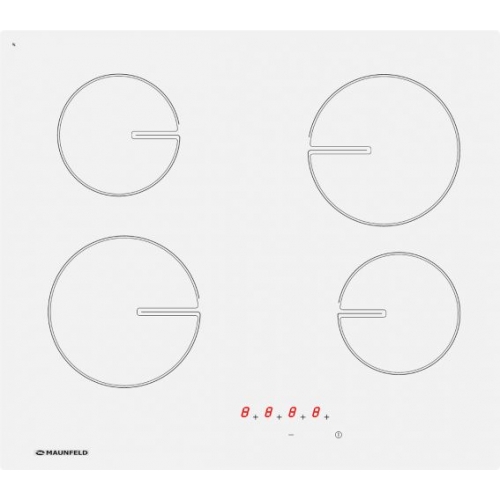 Электрическая варочная панель MAUNFELD MVCE59.4HL.SZ-WH, белое стекло