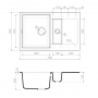 Гранитная мойка Omoikiri Sakaime 78-2-PL