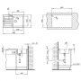 Металлическая мойка Teka LUX 1B 1D 86 WHITE  (12129012)