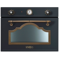 Встраиваемая печь микроволновая Smeg SF4750MAO с конвекцией, 40 л, 1000 Вт, высота 45 см