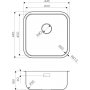 Металлическая мойка Omoikiri Omi 44-U/IF-IN Quadro