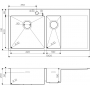 Металлическая мойка Omoikiri Akisame 100-2-LG-L