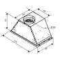 Кухонная встраиваемая вытяжкав шкаф Zigmund &amp; Shtain K 006.51 S, 52 см, механическая