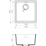 Гранитная мойка Omoikiri Kata 40-U-DC