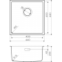 Металлическая мойка Omoikiri Tadzava 44-U-IN Quadro