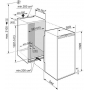 Однокамерный белый встраиваемый холодильник Liebherr IK 2760-20 001, объем 251 л, ширина 56 см