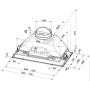 Встраиваемая кухонная вытяжка Faber INCA PLUS HCS LED X A52 в шкаф , 52 см, серебристая