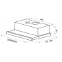 Кухонная встраиваемая вытяжка в шкаф MAUNFELD VSH 50 см, из высококлассной стали
