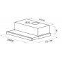 Встраиваемая вытяжка из высококлассной стали MAUNFELD VSН 50 см, механическая