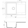 Гранитная мойка Omoikiri Daisen 78-GR