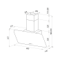 Настенная вытяжка MAUNFELD DREAM 60 ЧЕРНОЕ стекло