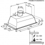 Кухонная встраиваемая вытяжка Electrolux (Электролюкс) EFG50250W белая, 52 см, механическая