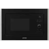 Встраиваемая черная микроволновая печь Gorenje BM171A4XG, высота 38 см, объем 17 л, ширина 60 см