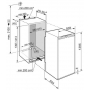 Встраиваемый холодильник в кухню Liebherr IK 2764-20 001 белый, высота 140 см, 216 л, ширина 56 см