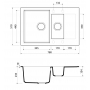 Гранитная мойка Omoikiri Daisen 78-2-GR
