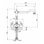 Смеситель для кухни Florentina ТАУ AV (Модель TAU Ретро)
