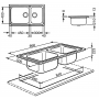Металлическая мойка Smeg LGM862-2