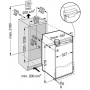 Двухкамерный холодильник встраиваемый в кухню Liebherr IK 1964-20 001, объем 168 л, ширина 55 см