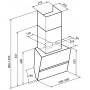Настенная вытяжка Korting KHC 69080 GW