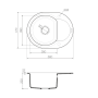 Гранитная мойка Omoikiri Sakaime 60E-BL