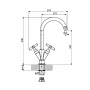 Смеситель для кухни Florentina Ита жасмин  AV