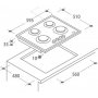 Газовая варочная панель Candy CVG 64 STGB