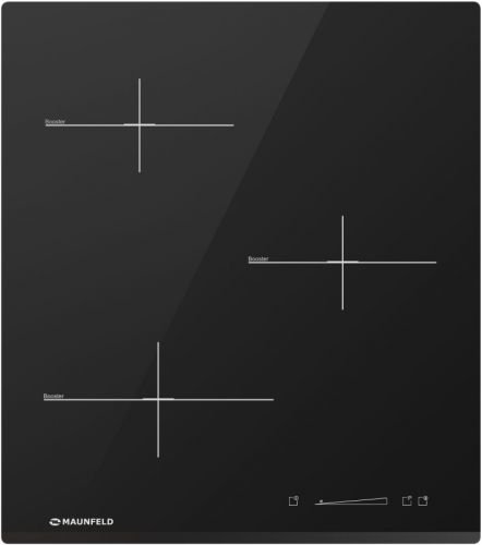 Индукционная варочная панель MAUNFELD MVI45.3HZ.3BT-BK, чёрное стекло