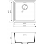 Гранитная мойка Omoikiri Kata 44-U-DC
