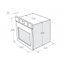 Электрический духовой шкаф Maunfeld AEOC.575S серебристый