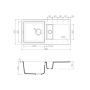 Гранитная мойка Omoikiri Sakaime 86-2-WH