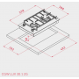 Газовая варочная панель домино Teka CGW LUX 30.1 2G AI AL CI NAT