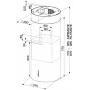 Островная вытяжка Faber CYLINDRA ISOLA PLUS WH GLOSS A37