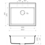 Гранитная мойка Omoikiri Daisen 60-GR