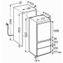 Высокий трехкамерный встраиваемый Liebherr ECBN 5066-22 617 белый, ширина 75 см, объем 462 л