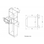 Микроволновая печь встраиваемая Korting KMI 925 CX с конвекцией, объем 25 л, ширина 60 см, 900 Вт