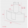 Настенная вытяжка Teka DU 985 стекло