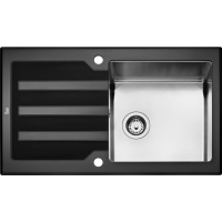 Металлическая мойка Teka LUX 1B 1D 86 BLACK (12129008)