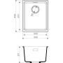 Гранитная мойка Omoikiri Kata 34-U-DC